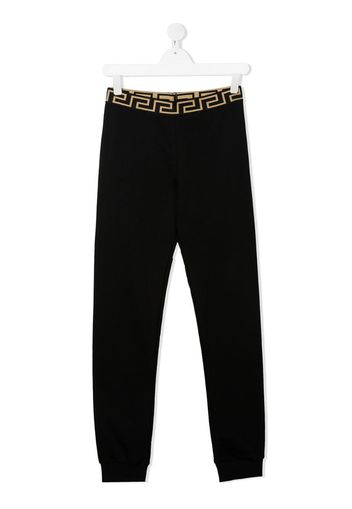 waistband-logo track pants