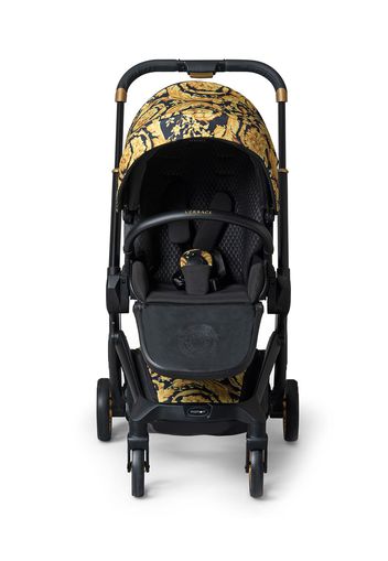 Young Versace Barocco-print stroller - Black