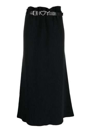 Y/Project ribbed high-waisted skirt - Black