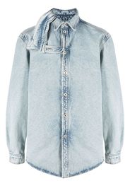 Y/Project double-collar denim shirt - Blue