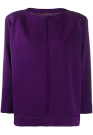 Yves Saint Laurent Pre-Owned 1980s boxy cardigan - Purple