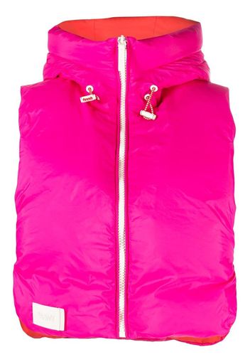 Yves Salomon two-tone down padded gilet - Pink