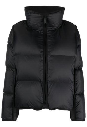 Yves Salomon high-neck padded jacket - Black