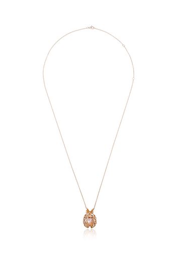 Yvonne Léon 18k gold pineapple necklace with pearl - Metallic
