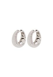 9kt white gold Berlingo diamond hoop earrings