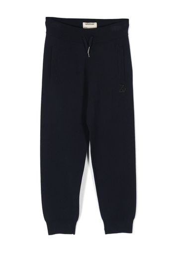 Zadig & Voltaire Kids KNITTED TROUSERS - Blue