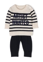 Zadig & Voltaire Kids Artist Wanted wool trousers set - Neutrals