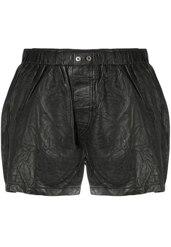 high-rise crinkle shorts