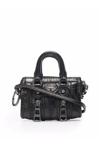 Zadig&Voltaire Sunny mini patent leather tote - Black