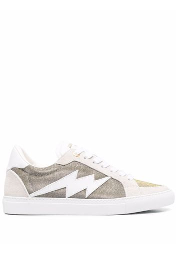 Zadig&Voltaire side logo-patch sneakers - Grey