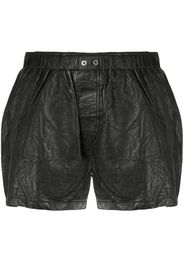 high-rise crinkle shorts