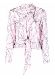 Zadig&Voltaire graphic-print silk shirt - Pink