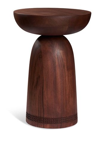 Nera Stool - 3 Rows Carved Reshma