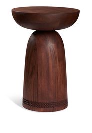 Nera Stool - 3 Rows Carved Reshma