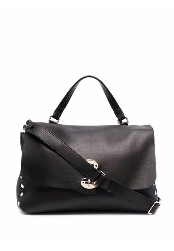 Zanellato pebbled-leather tote bag - Black