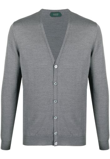 button-up knitted cardigan