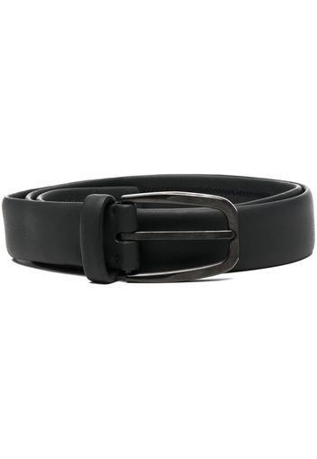 Zegna buckle-fastening leather belt - Black