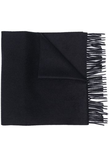 Zegna fringed cashmere scarf - Blue