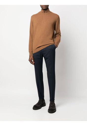 Zegna high-neck cashmere jumper - Brown