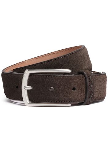 Zegna tonal-stitch detail belt - Brown