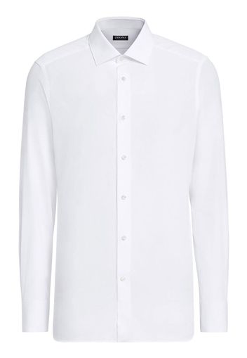 Zegna tailored-cut slim shirt - White