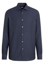 Zegna long-sleeve dress shirt - Blue