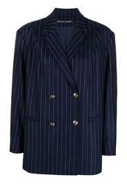 ZEYNEP ARCAY pinstripe-pattern double breasted blazer - Blue