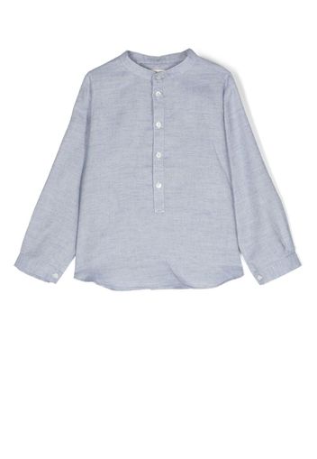 Zhoe & Tobiah band-collar shirt - Blue