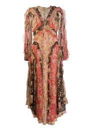 Zimmermann floral patchwork dress - Orange