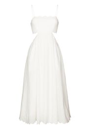 ZIMMERMANN Aliane scallop flared midi dress - White