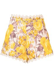 ZIMMERMANN High Tide Ric Rac shorts - Yellow