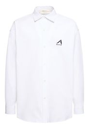 Logo Embroidery Cotton Poplin Shirt