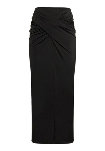 Berretta Draped Jersey Midi Skirt