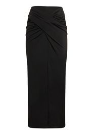 Berretta Draped Jersey Midi Skirt