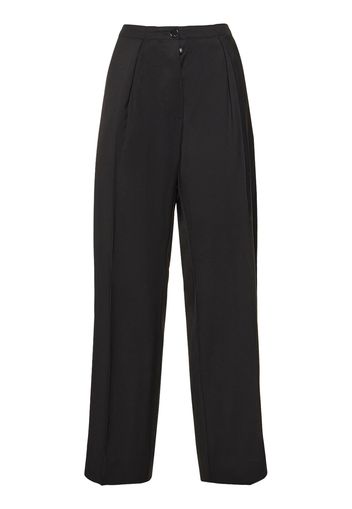 Wide Herringbone Low Rise Pants