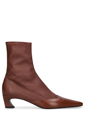 45mm Bano Leather Ankle Boots