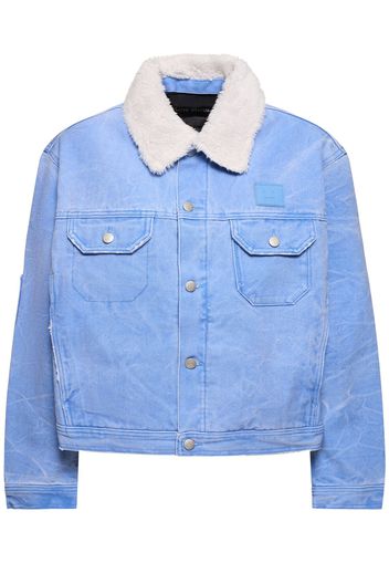 Garment Dyed Cotton Canvas Padded Jacket