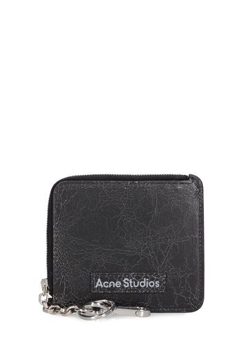 Aquare Leather Zip Coin Purse