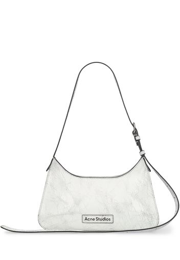 Mini Platt Crackle Leather Shoulder Bag