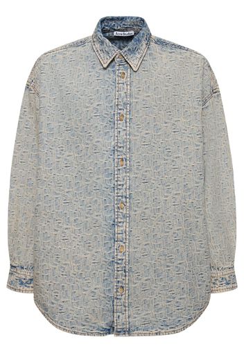 Setar Monogram Cotton Denim Shirt