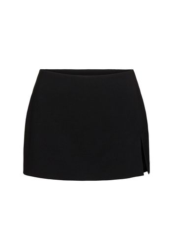 Wool Blend Mini Skirt