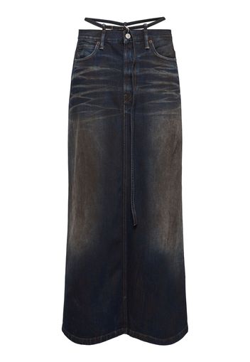 Talia Denim Long Skirt