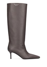 70mm Leather Tall Boots