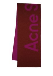 Acne Logo Wool Scarf