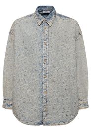 Setar Monogram Cotton Denim Shirt