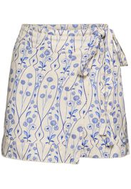 Luna Printed Mini Wrap Skirt