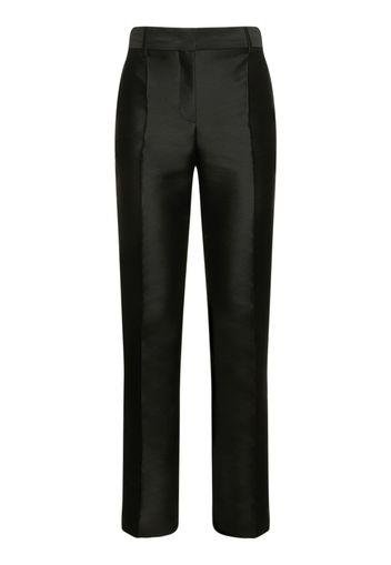 Mikado Silk High Rise Straight Pants