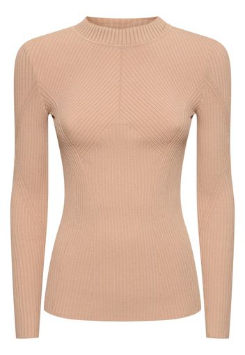 Ribbed Stretch Viscose Sweater