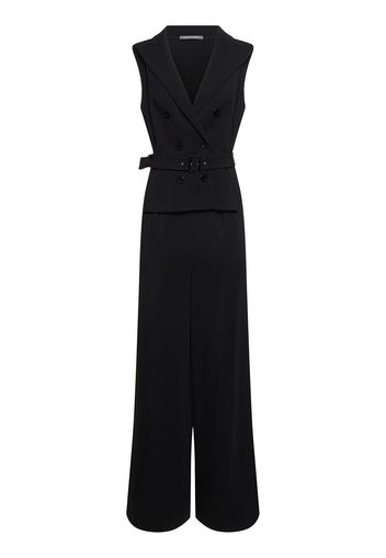 Sleeveless Stretch Cady Jumpsuit