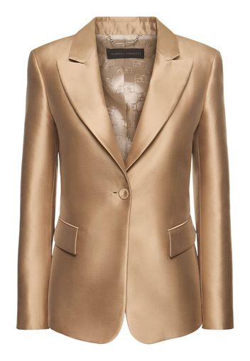 Tailored Satin Single Breast Jacket